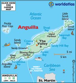 Map of Anguilla, Anguilla Map, Oranjestad, 
Map of Caribbean Islands