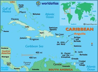 anguilla caribbean locator map