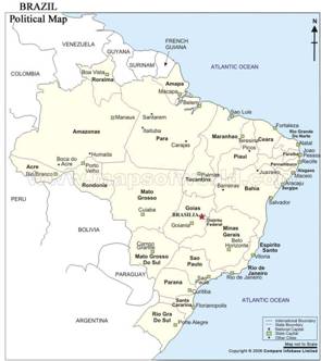 Map of Brazil