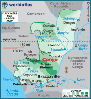 map of Congo