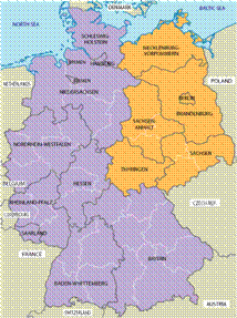 West & East Germany