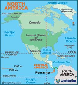 map of panama