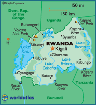 Map of Rwanda