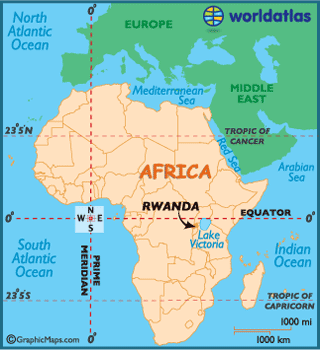 Map of Rwanda