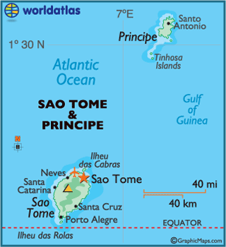Map of Sao Tome & Principe