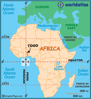 Map of Togo