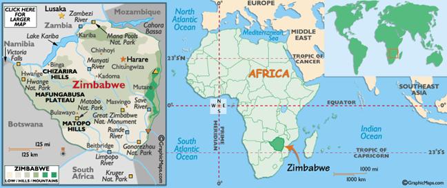zimbabwe maps, map of zimbabwe, outline map of zimbabwe